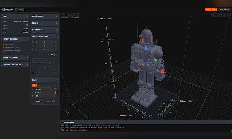 Mesh2Print screenshot 2
