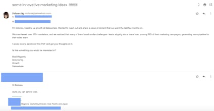 Saleswhale Email AI Conversation Flow gallery image