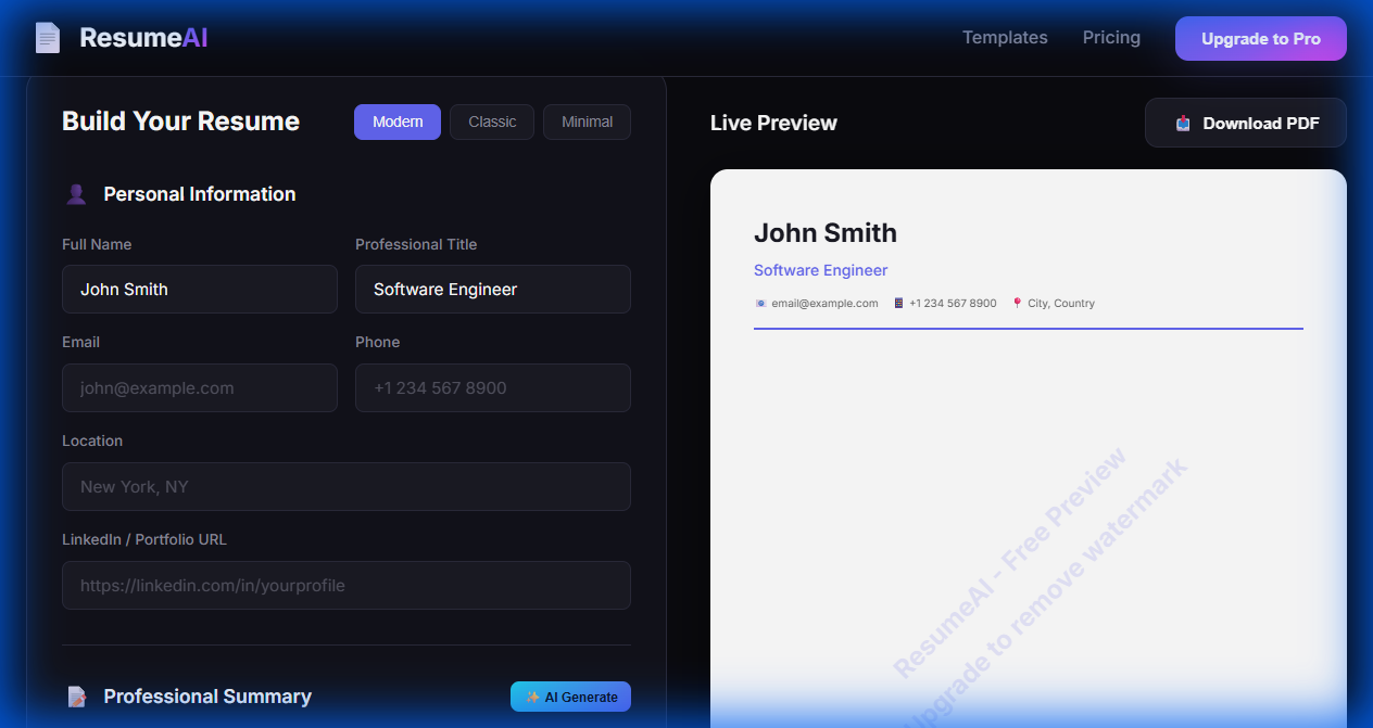 SmartResume gallery image