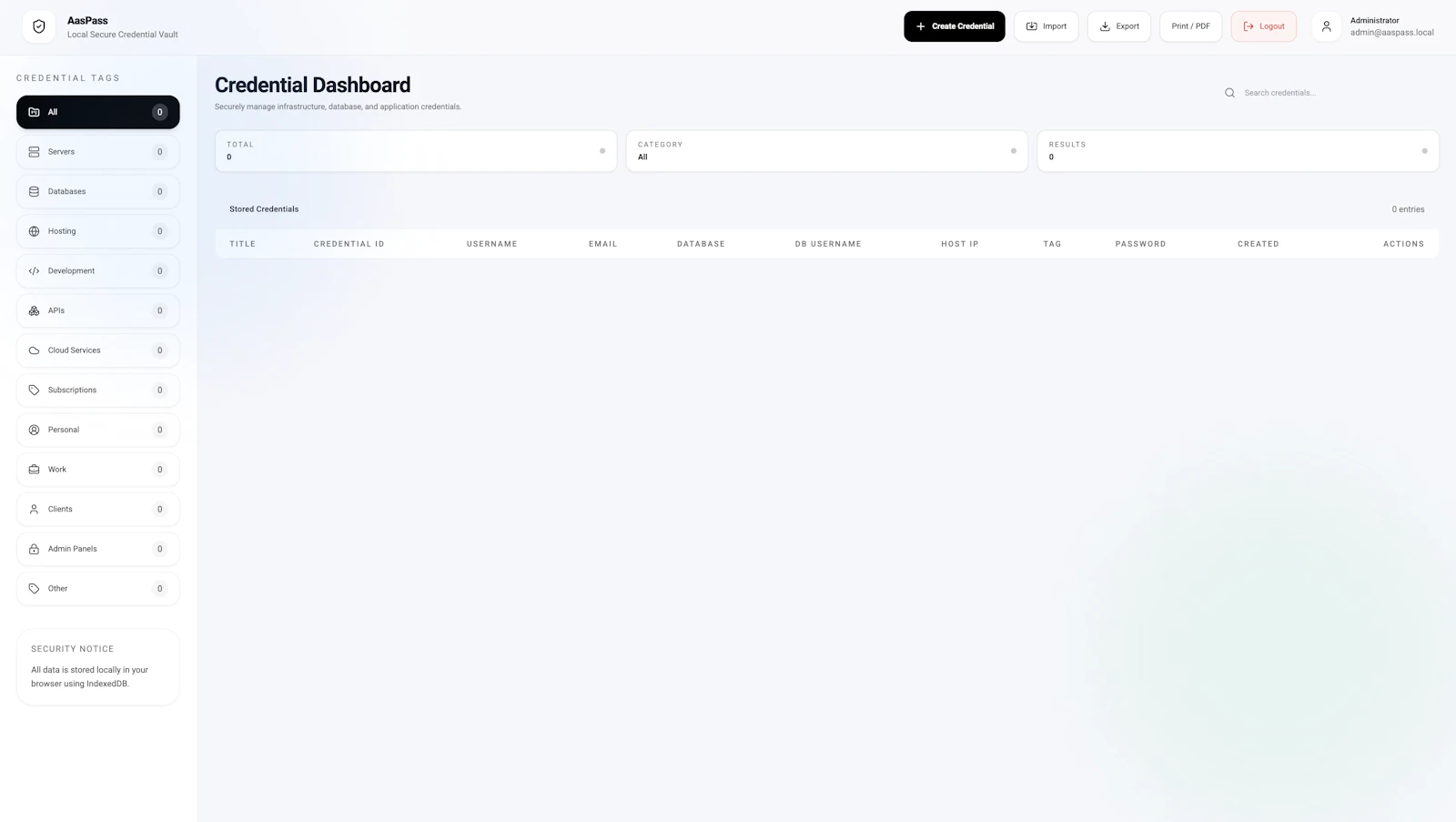 AasPass screenshot 2