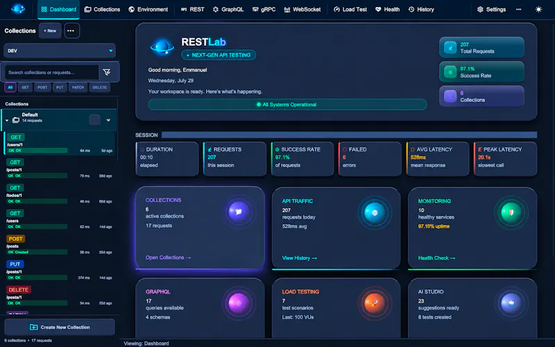 RESTLab  screenshot 1
