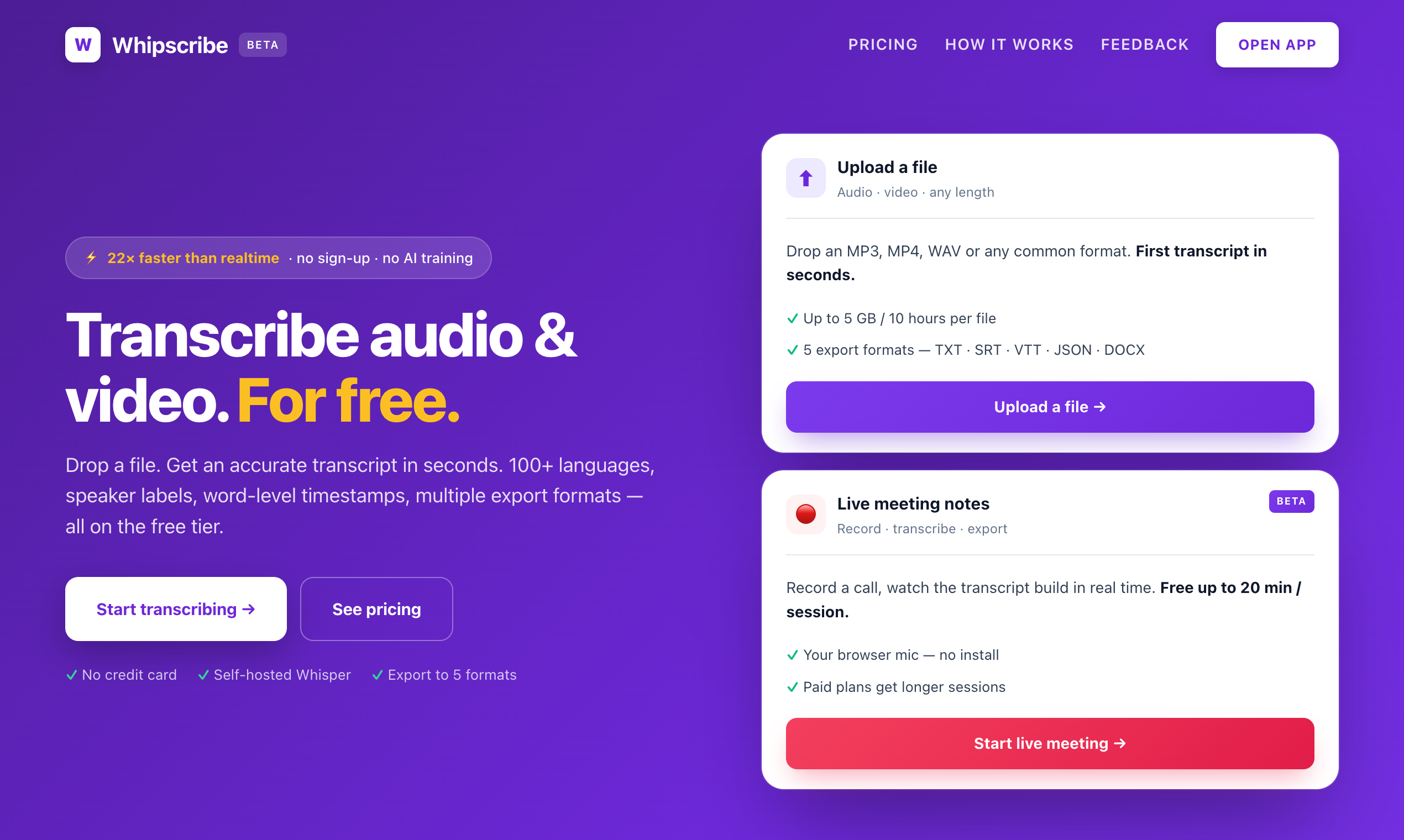 Whipscribe gallery image