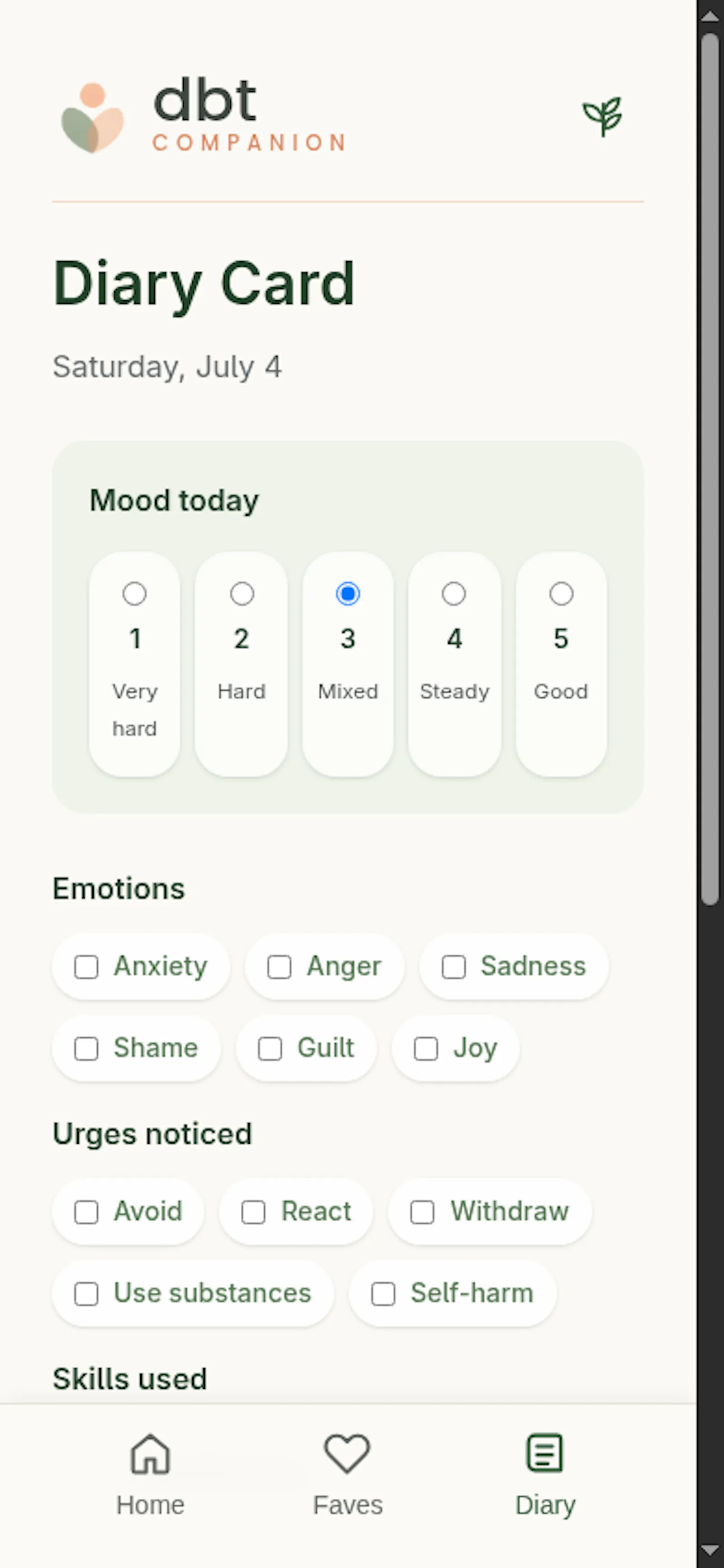 DBT Companion screenshot 2