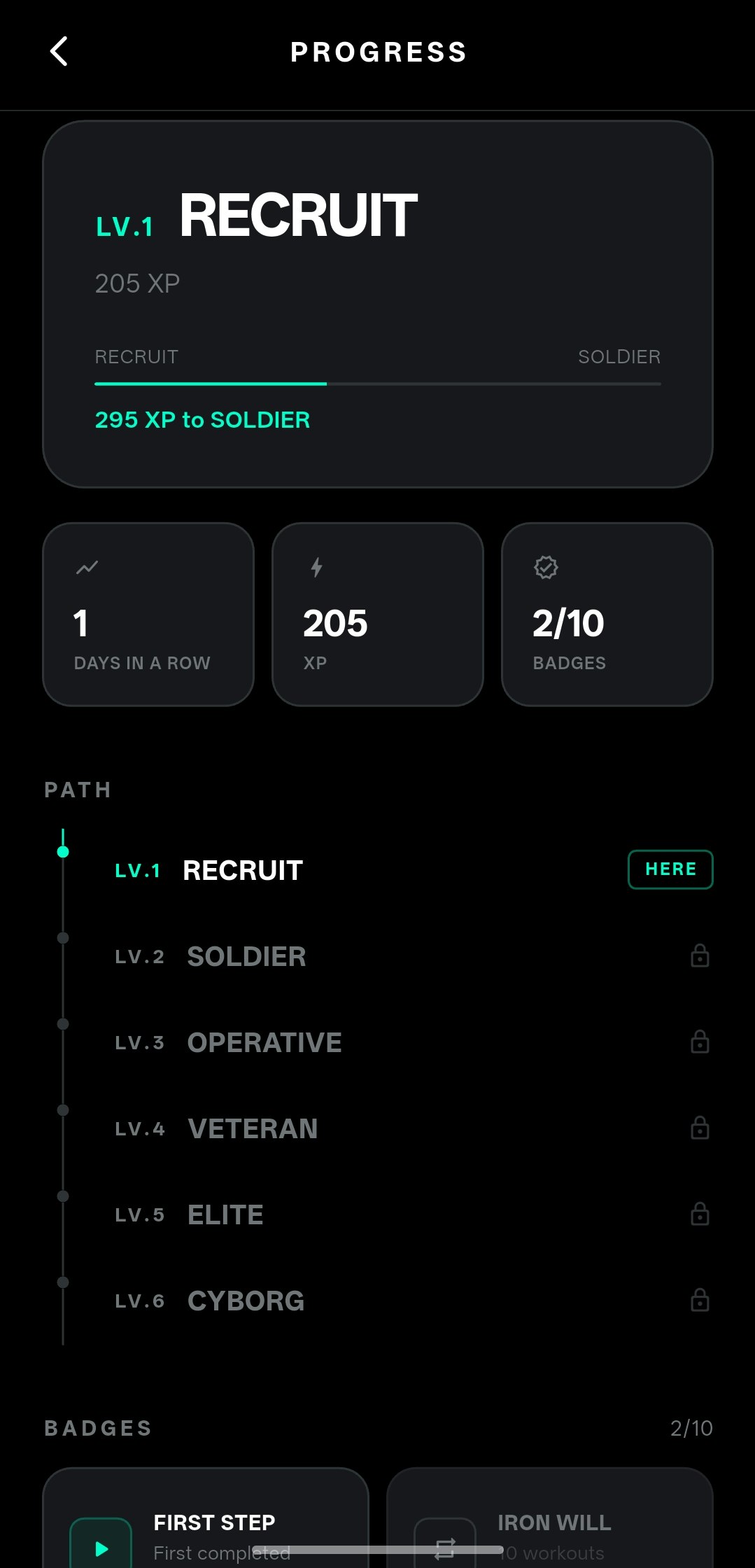 CYBER GYM - AI Gym Tracker (Grok) gallery image