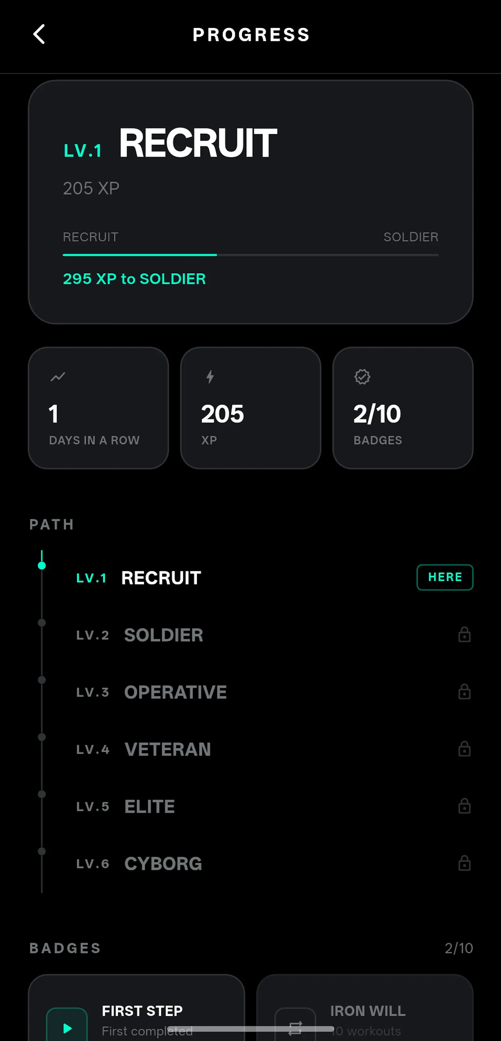 CYBER GYM - AI Gym Tracker (Grok) screenshot 2