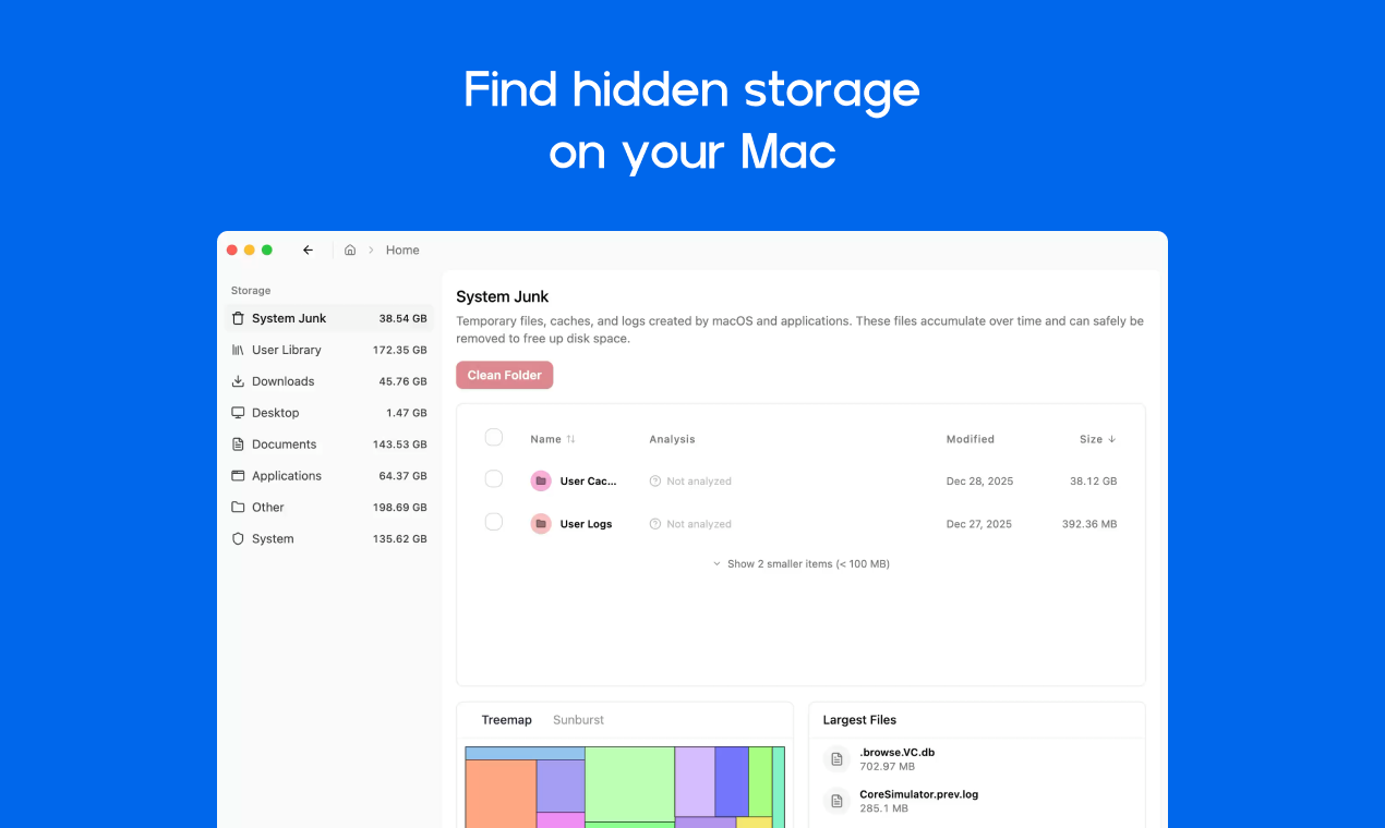 FreeUpMyMac screenshot