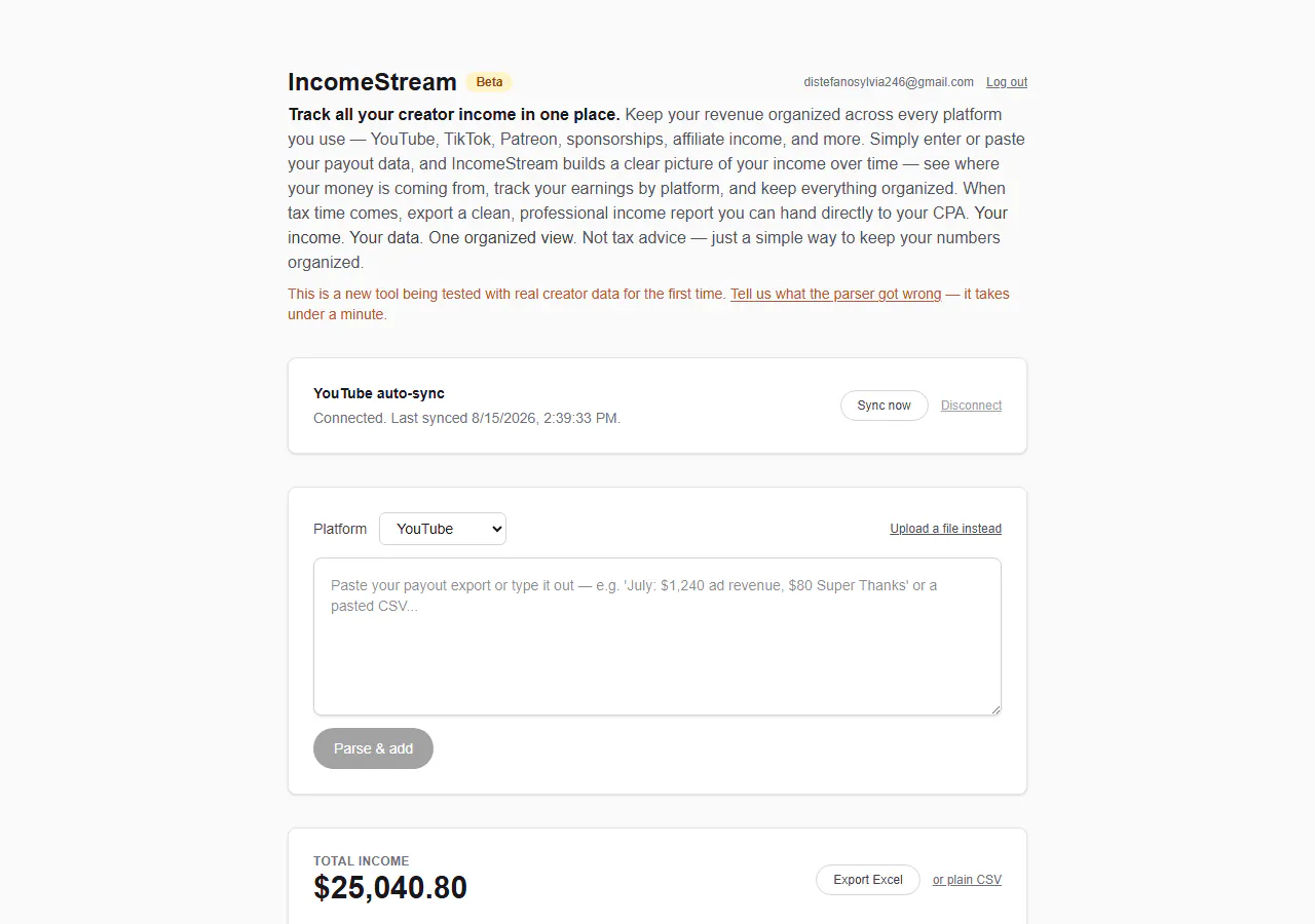 IncomeStream gallery image