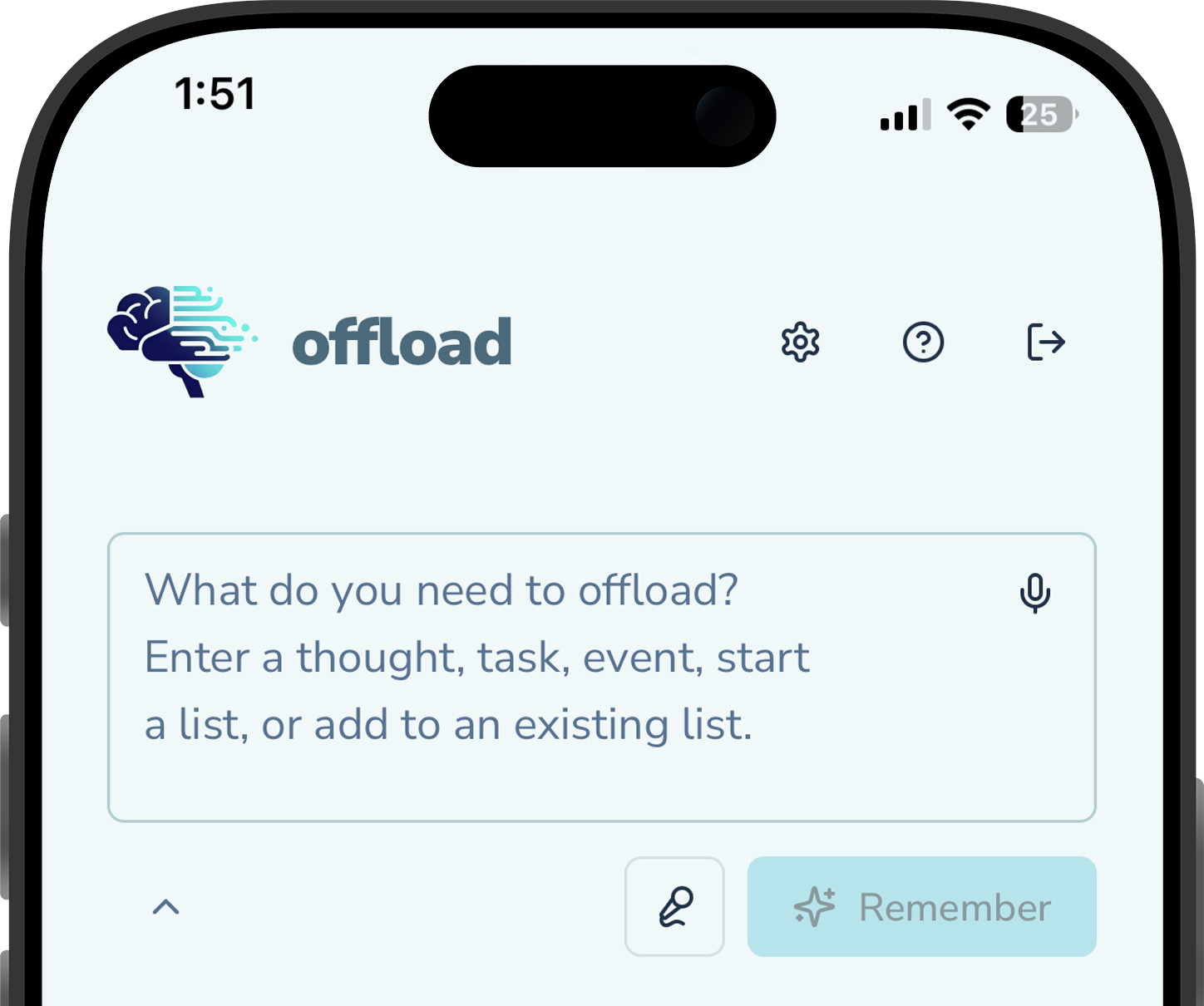 offload - Main product screenshot demonstrating key features and user interface