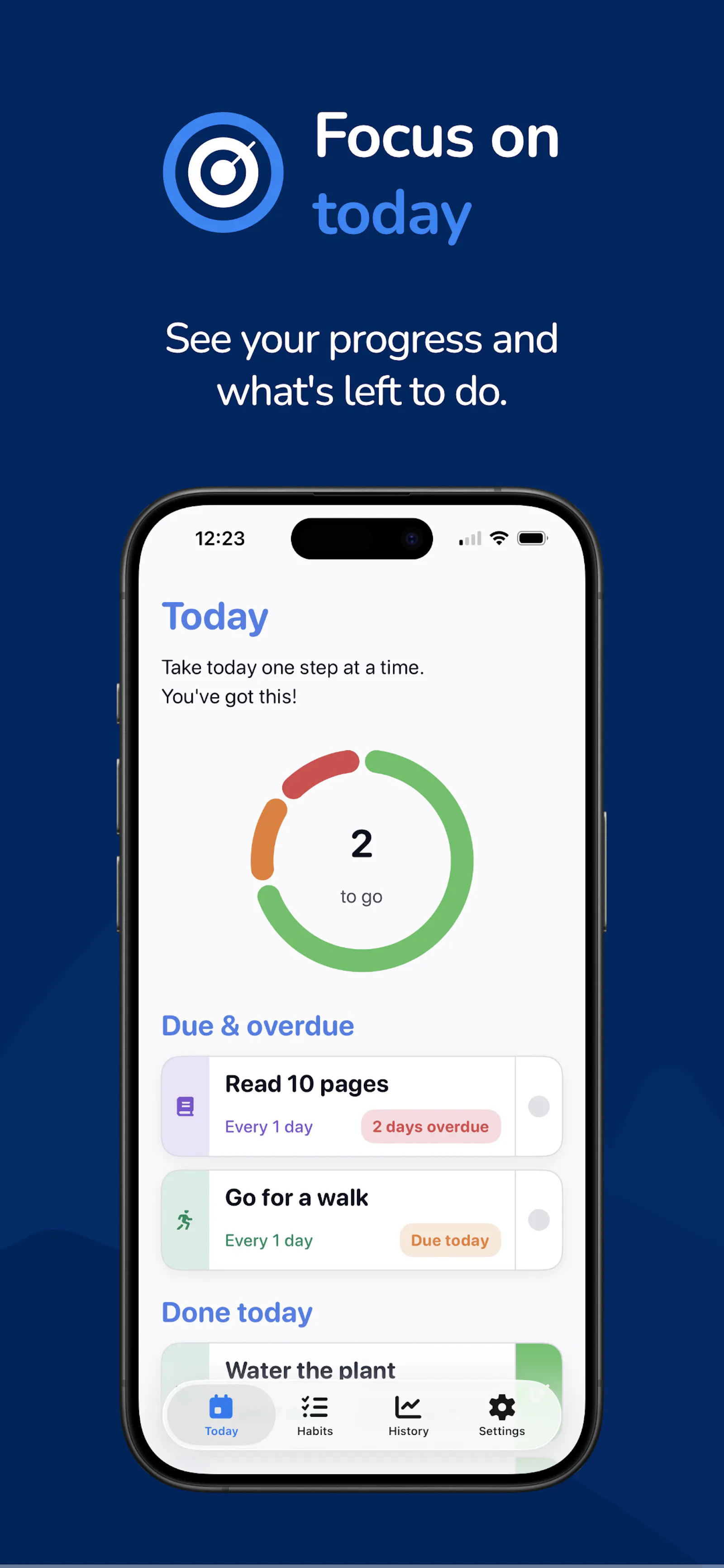 Habit Huski - iOS App screenshot 1