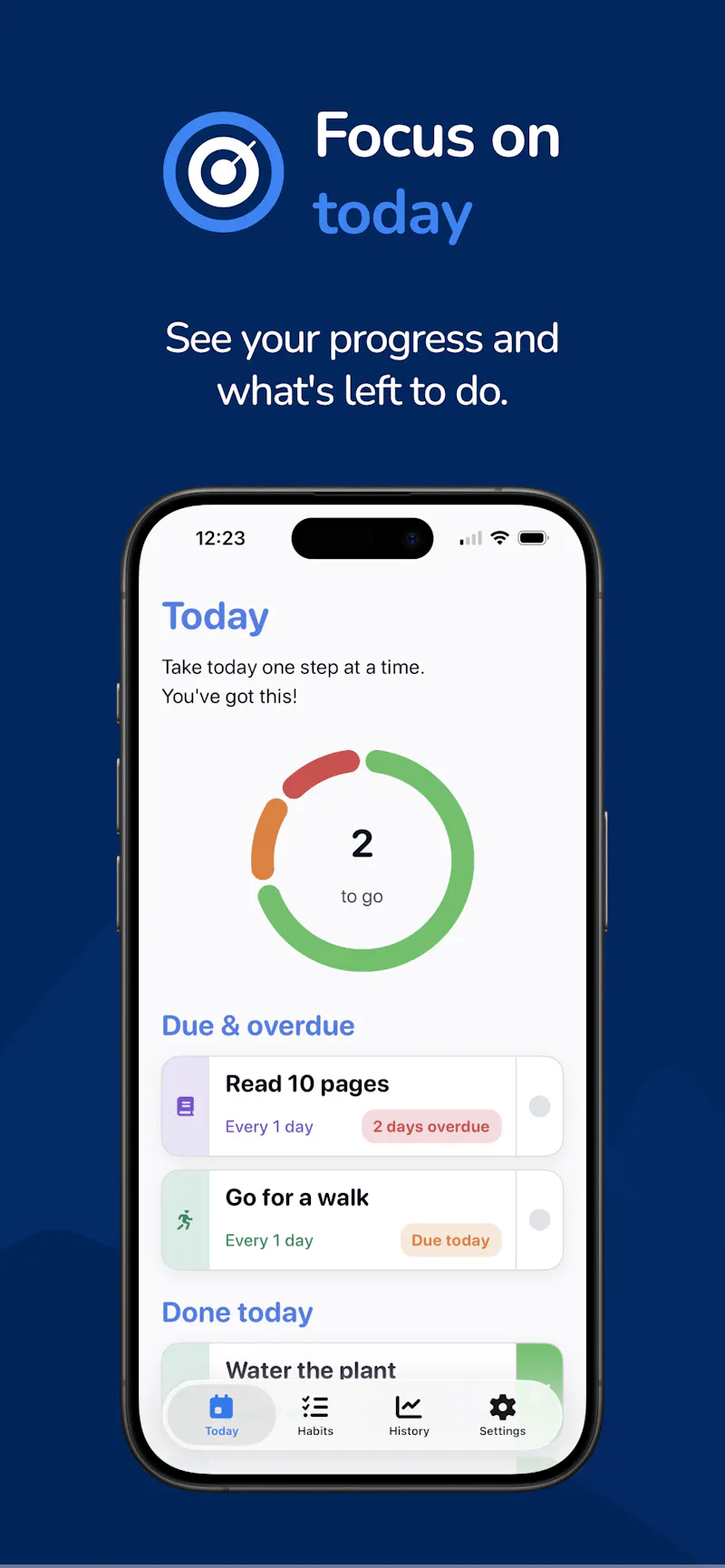 Habit Huski - iOS App screenshot 1