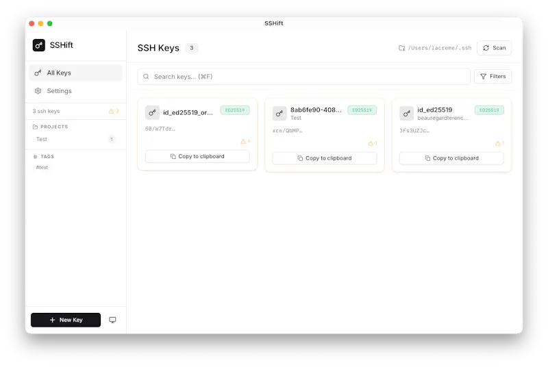 SSHift screenshot 1
