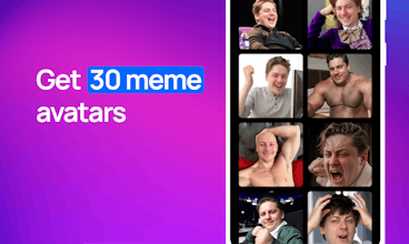 Captura de tela da interface do aplicativo MeMemes: uma interface vibrante e amigável que exibe vários modelos de memes e opções para personalização.