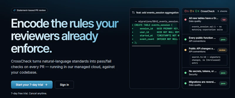 CrossCheck screenshot 2