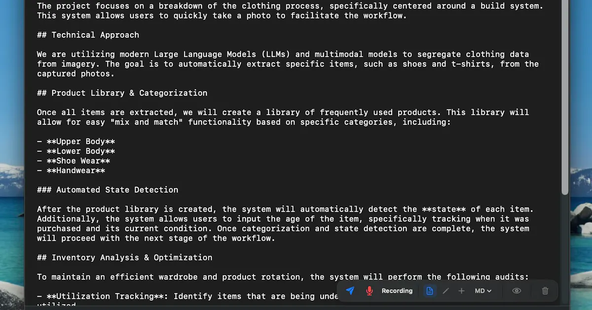 Speech To Markdown