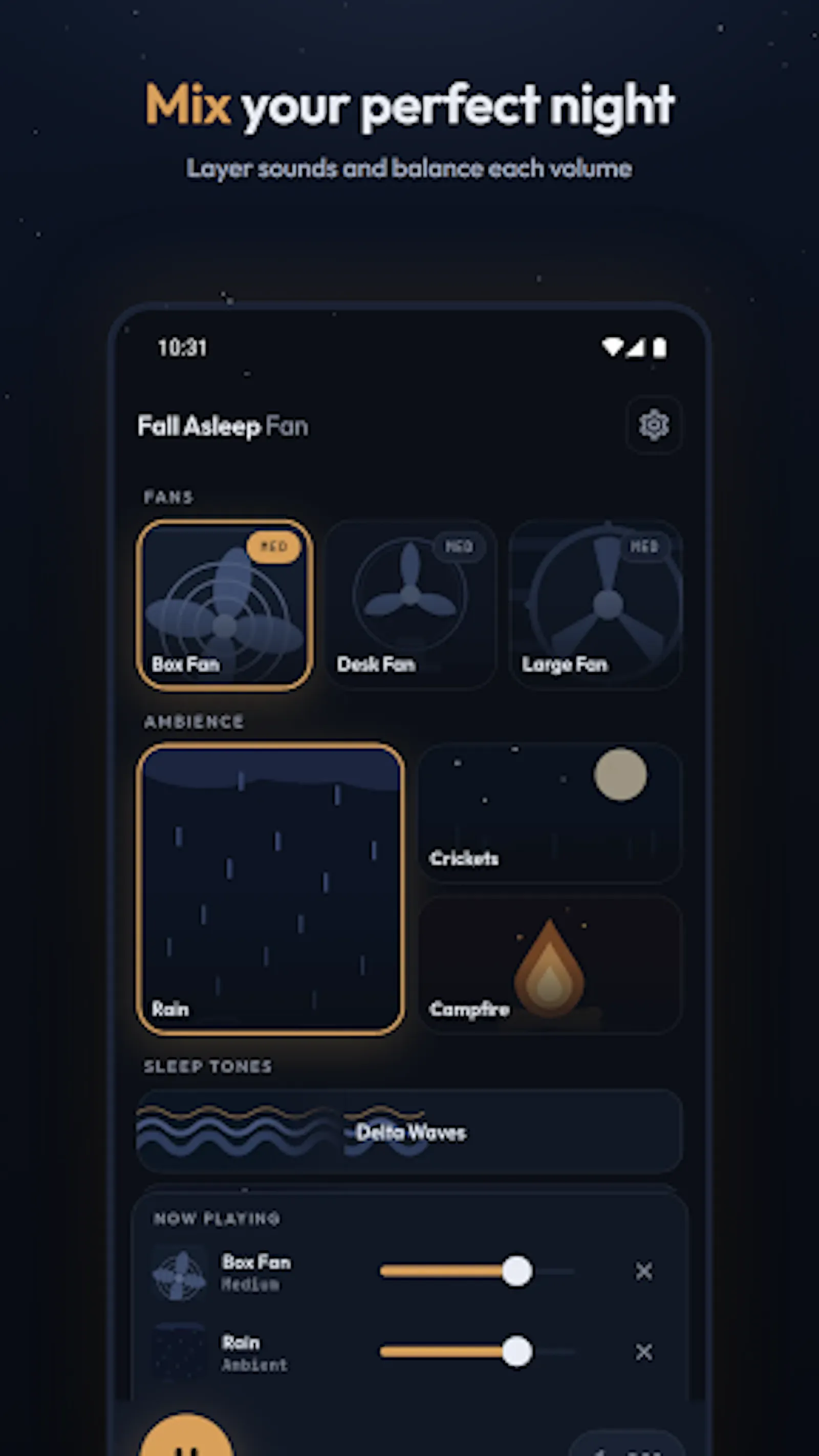 Fall Asleep Fan screenshot 4