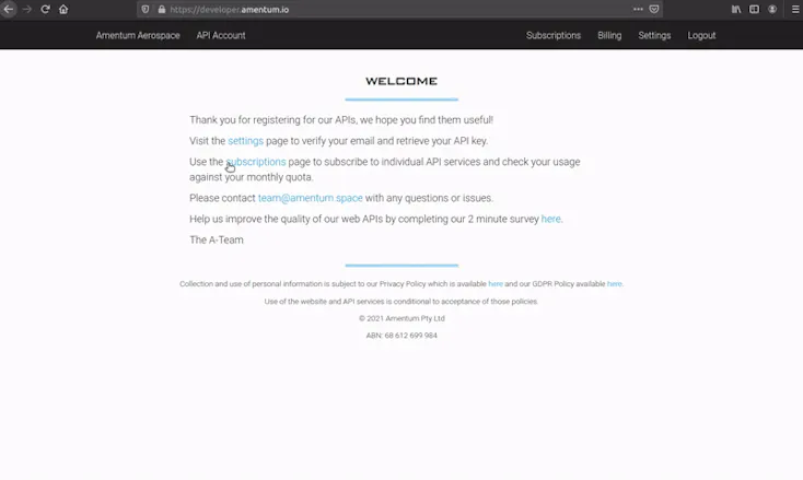 Amentum API Portal gallery image