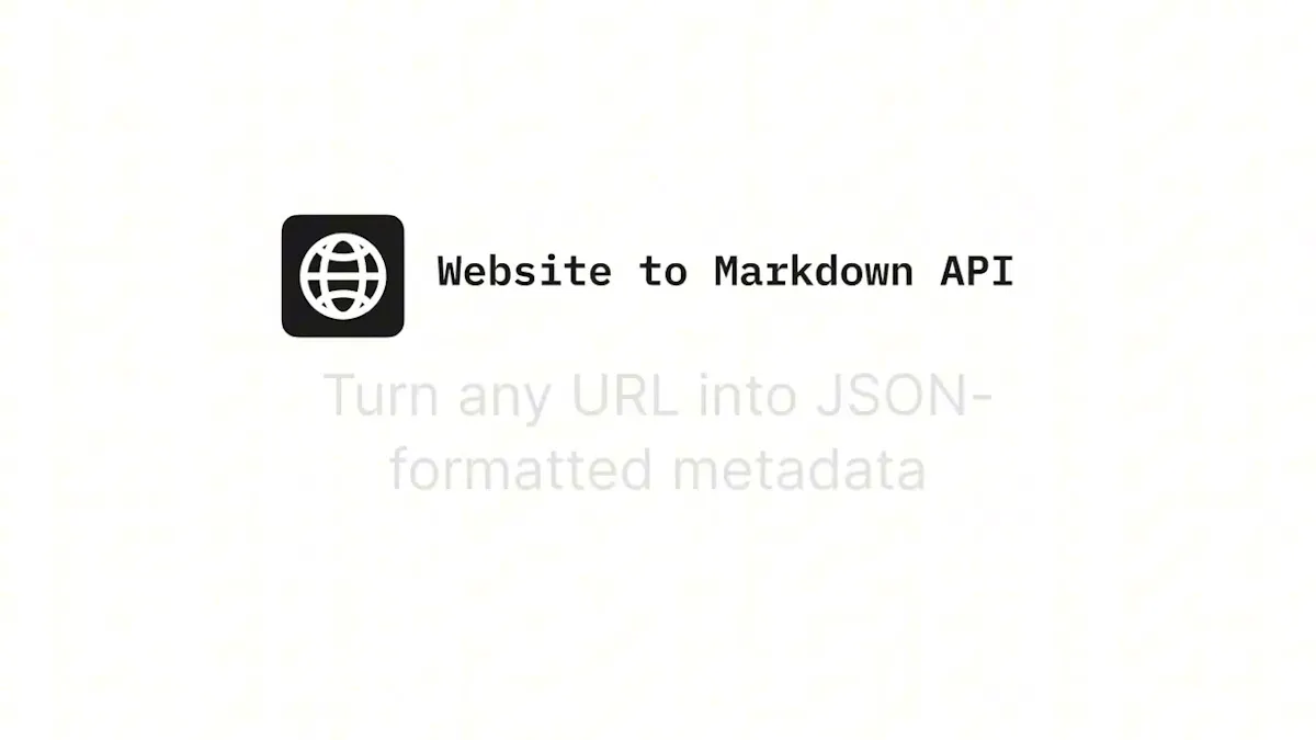 Website to Markdown API