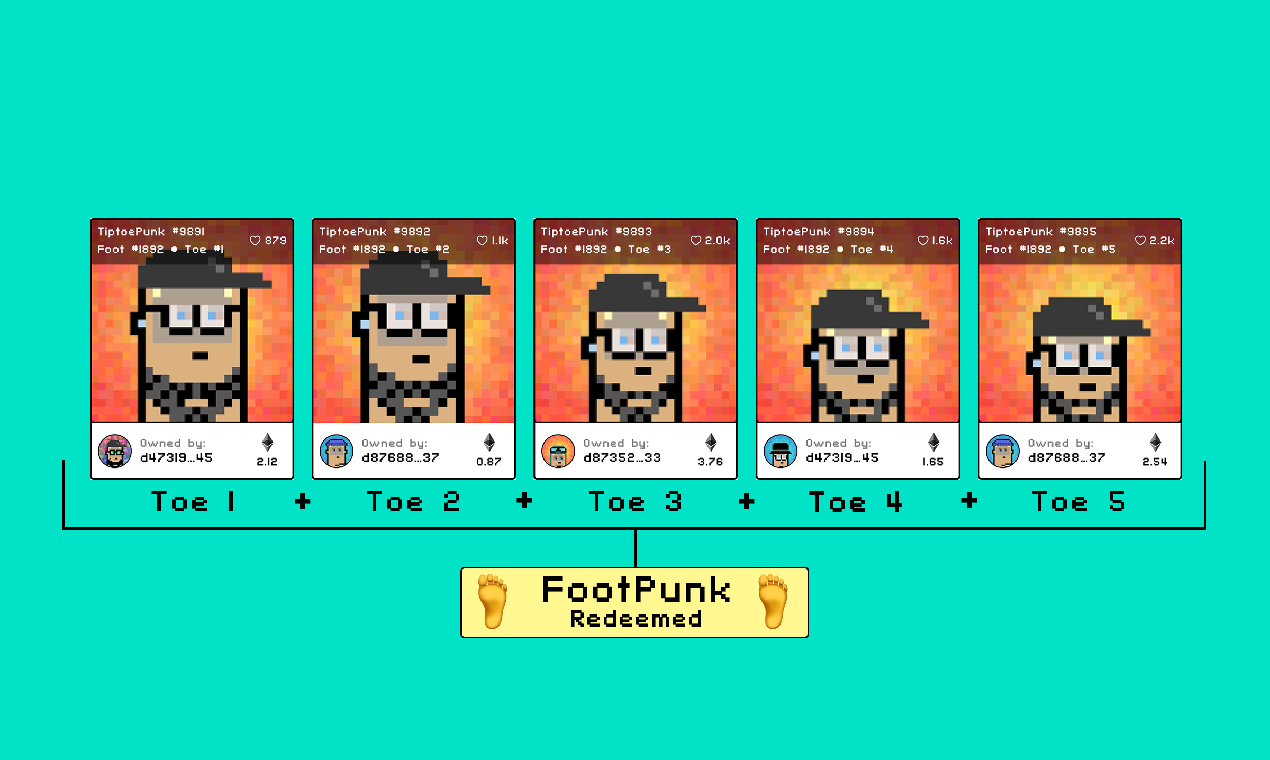 TiptoePunks - Interlinked NFTs gallery image