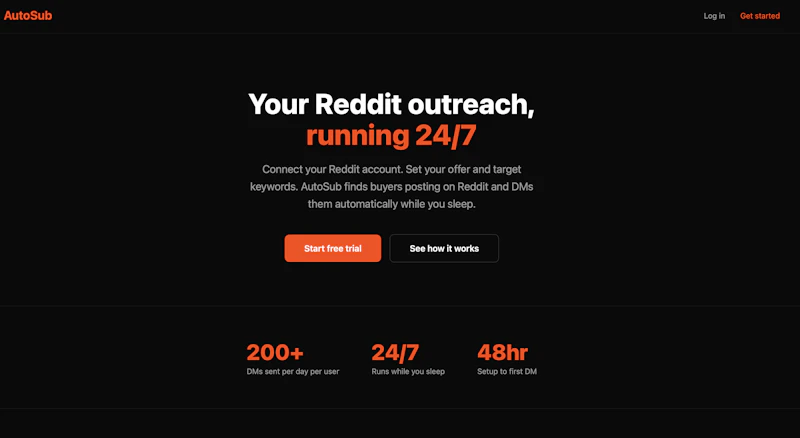 AutoSub — Automated Reddit Outreach screenshot 1
