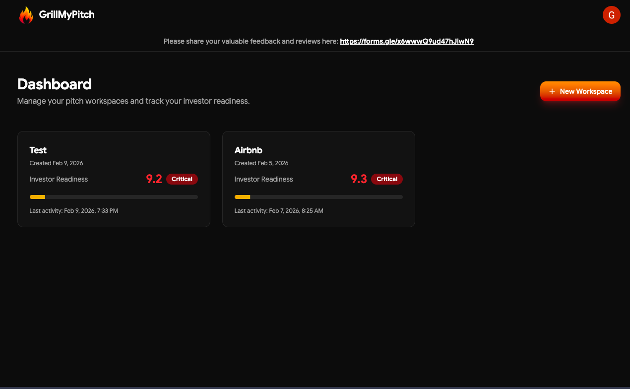 GrillMyPitch - Screenshot 2 showing product features and functionality