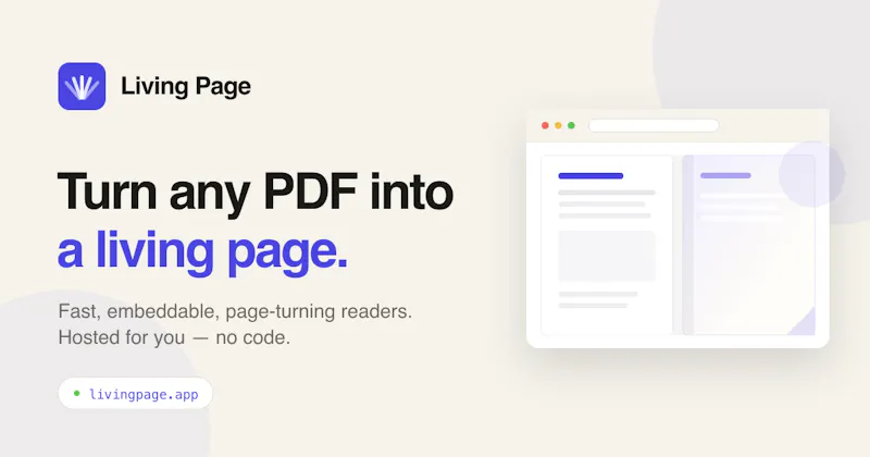 Living Page screenshot 1
