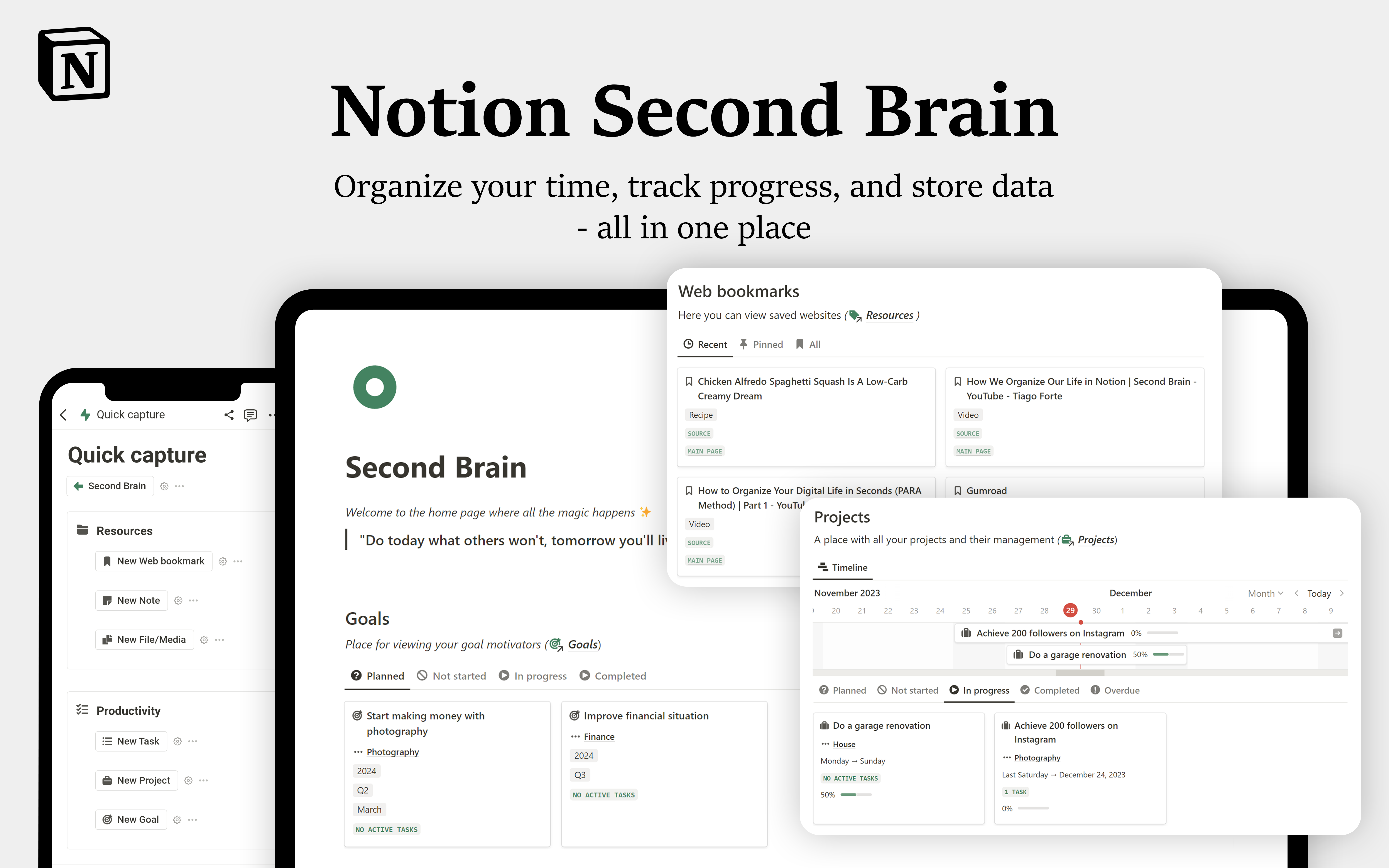 Notion Second Brain gallery image