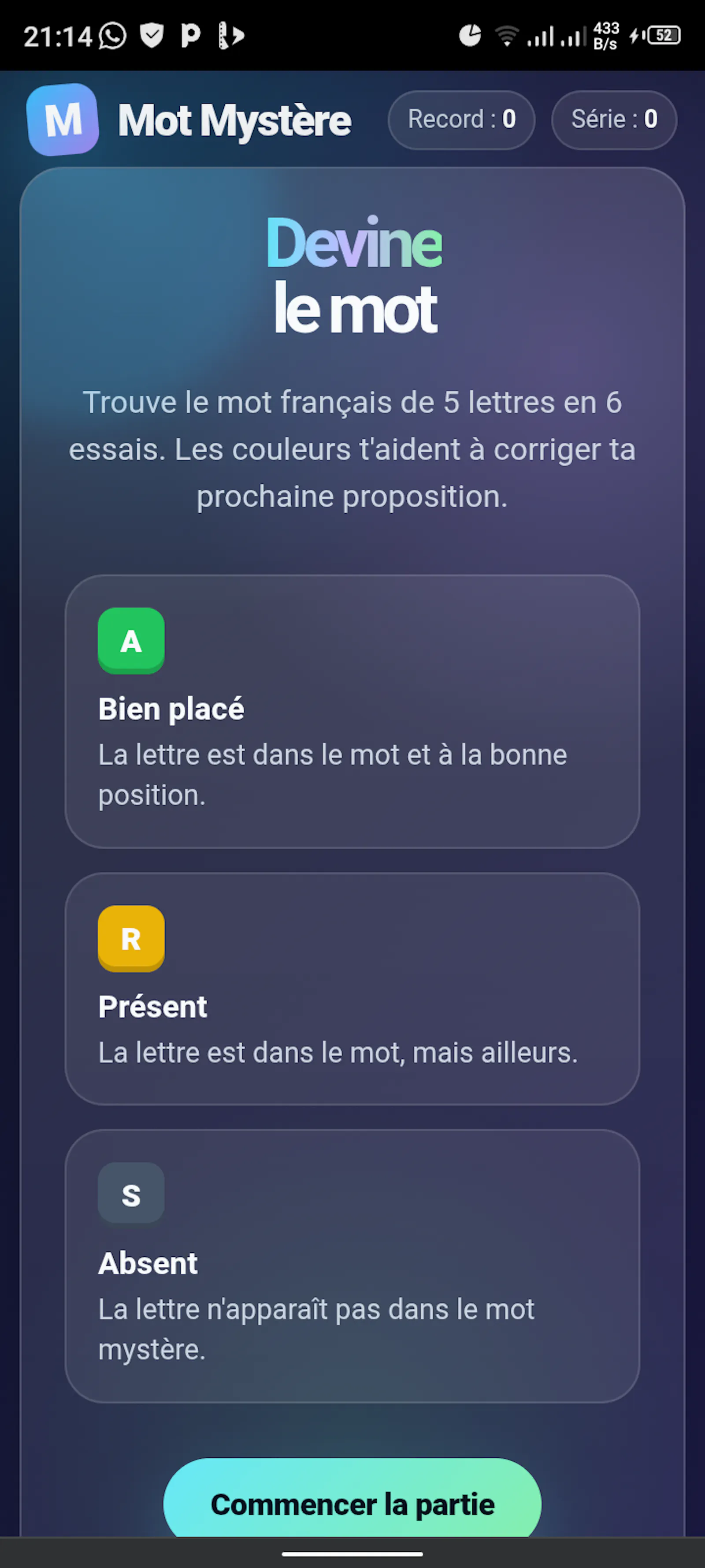 Mot Mystère screenshot 3