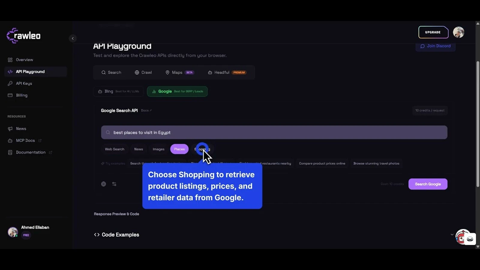 Crawleo screenshot 1 (video preview)