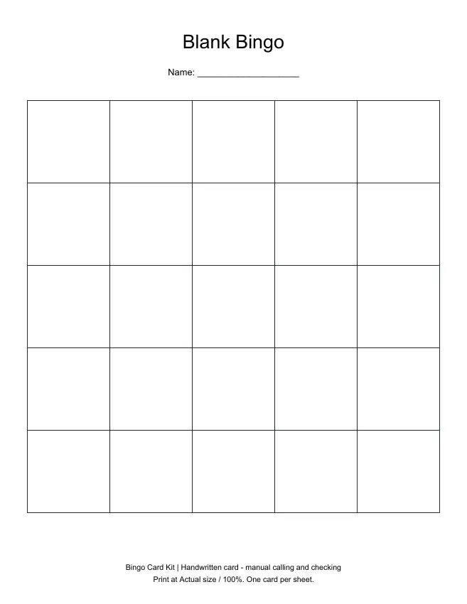 Bingo Card Kit gallery image