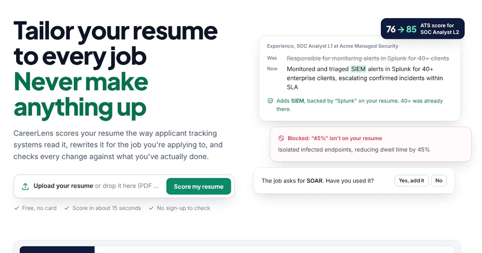CareerLens AI screenshot 1
