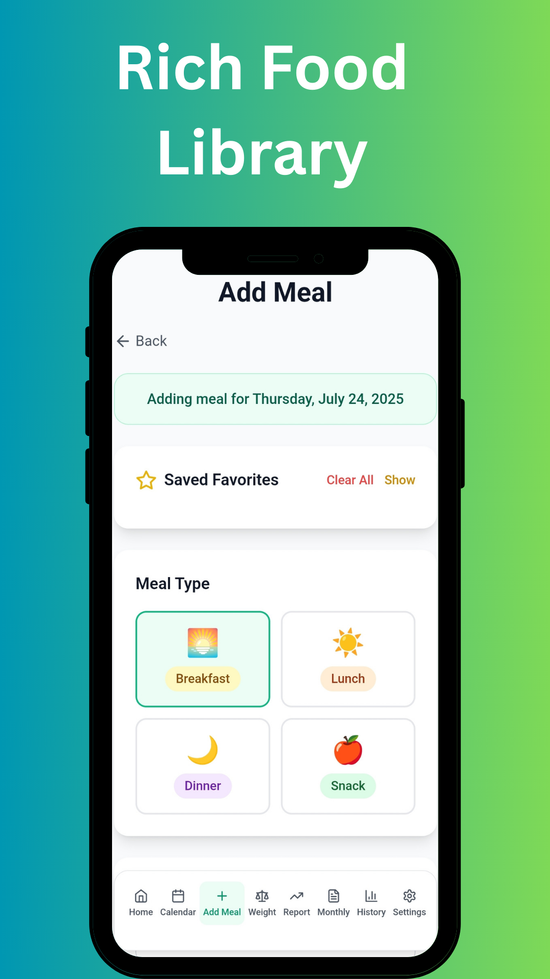 OrinCal - Calorie Tracker - Screenshot 3 showing product features and functionality