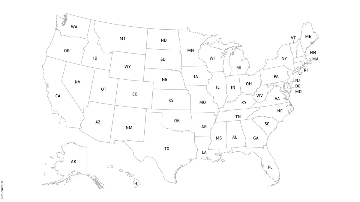 Free maps of USA - vector, hi-res, yours