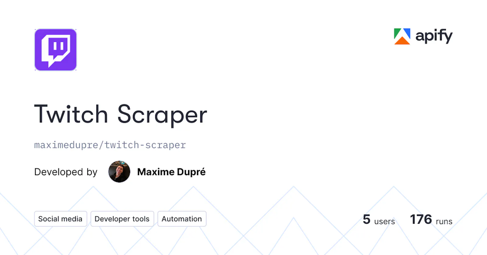 Twitch Scraper screenshot 1