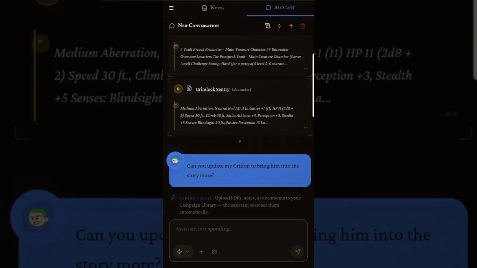 ScriptoriumGM screenshot 1 (video preview)