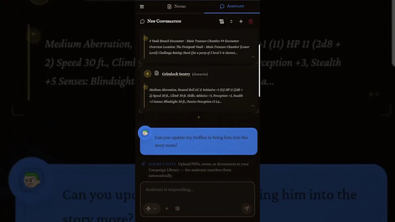ScriptoriumGM screenshot 1 (video preview)
