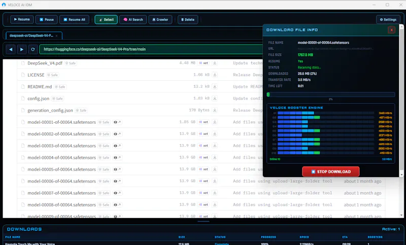 VELOCE AI screenshot 2
