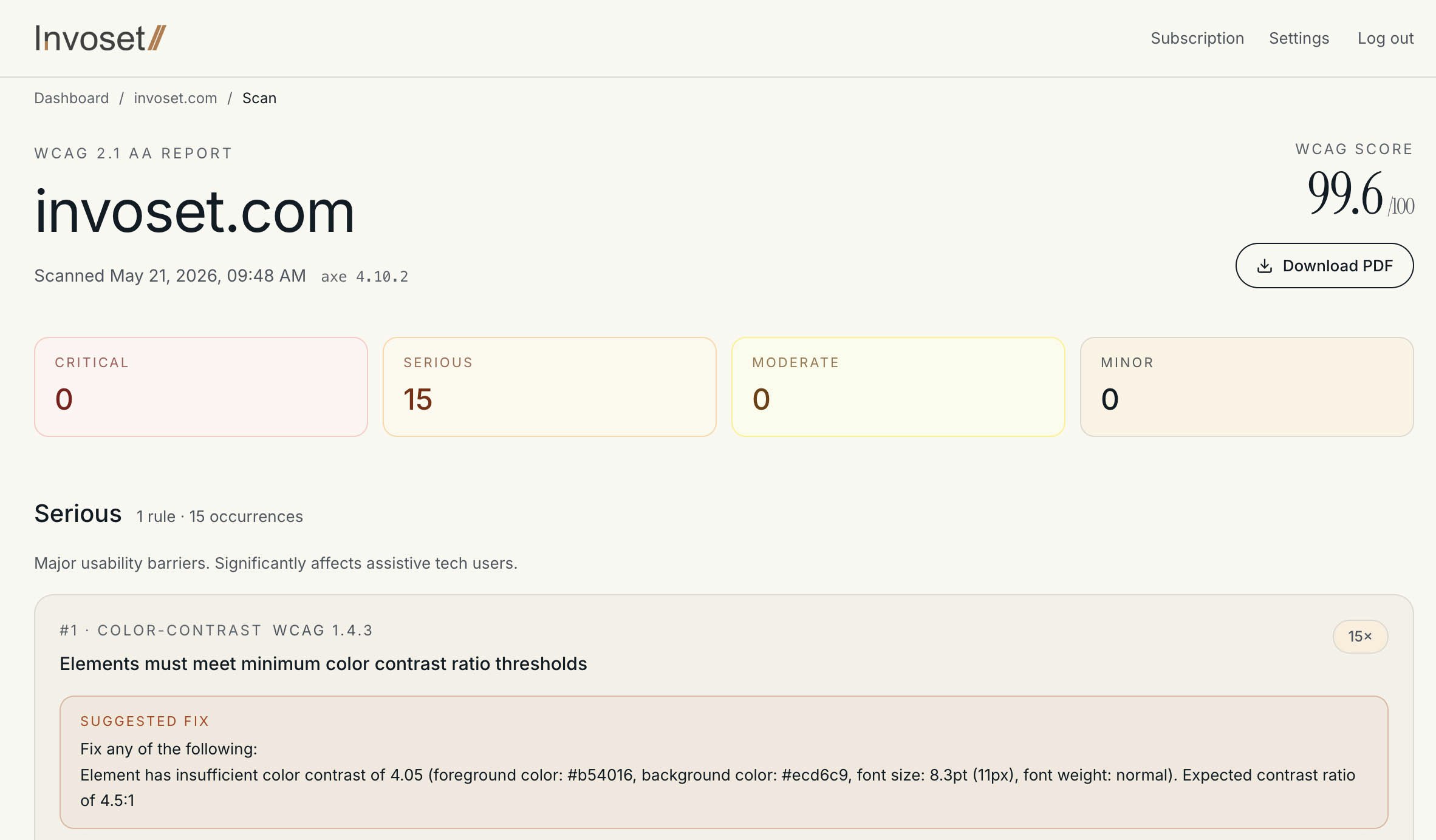 Invoset gallery image