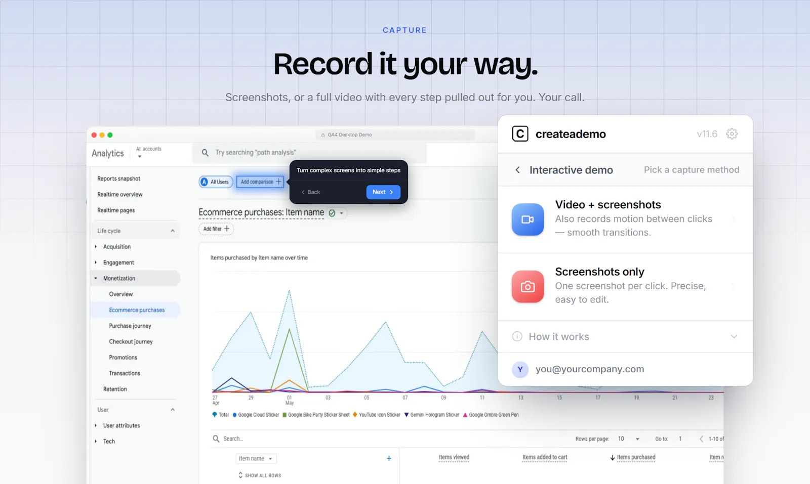 createademo screenshot 2