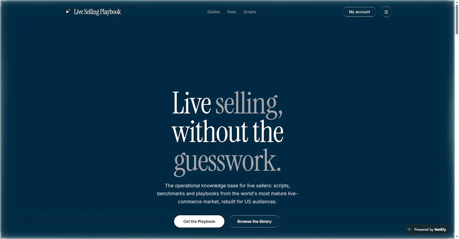 Live Selling Playbook screenshot 1