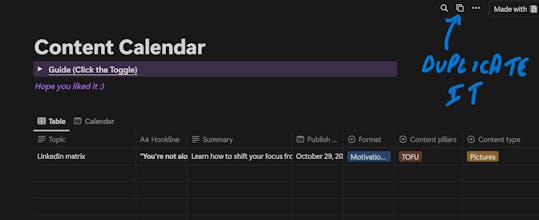 A Customizable Content Calendar gallery image