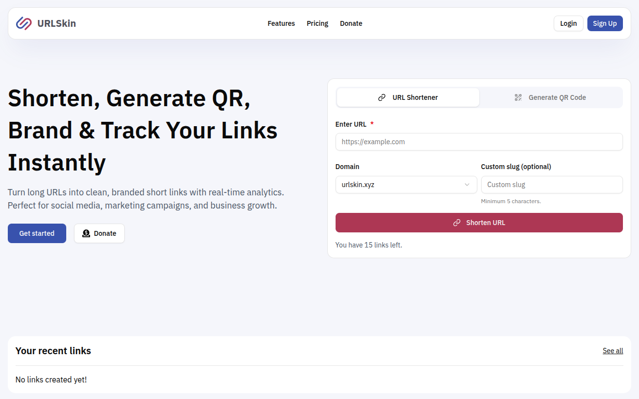 URLSkin - Screenshot 2 showing product features and functionality