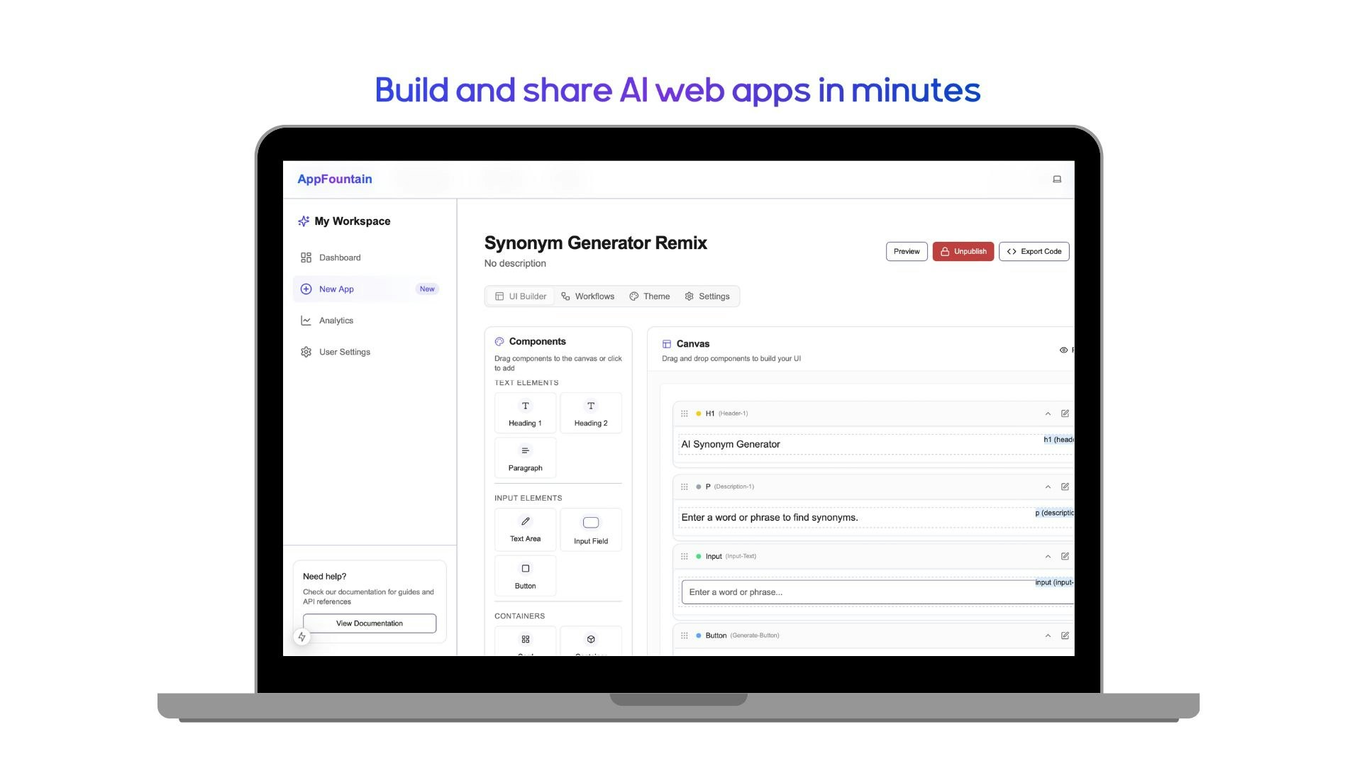 Media AppFountain - Tạo và chia sẻ ứng dụng web AI trong vài phút 2