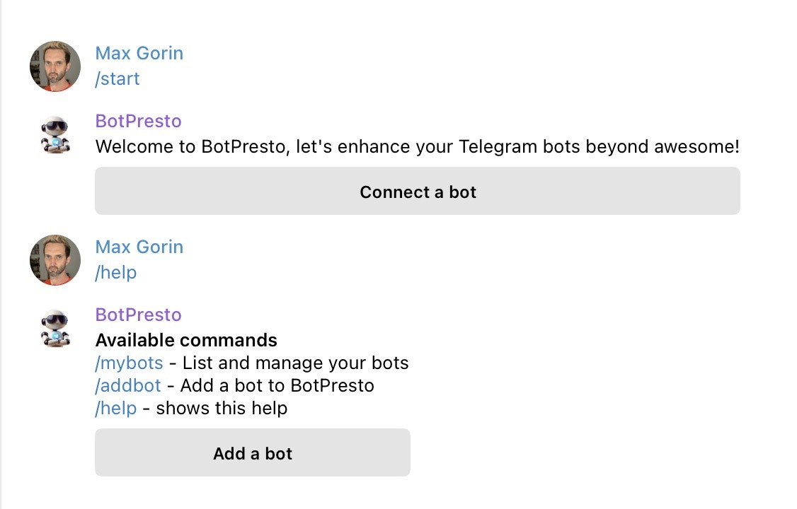 Media Botpresto: Bantuan Pencipta Telegram Bot 2