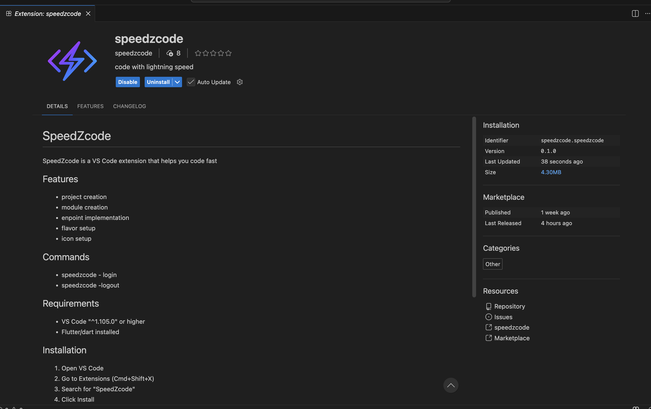 SpeedZcode - Main screenshot showing features and interface