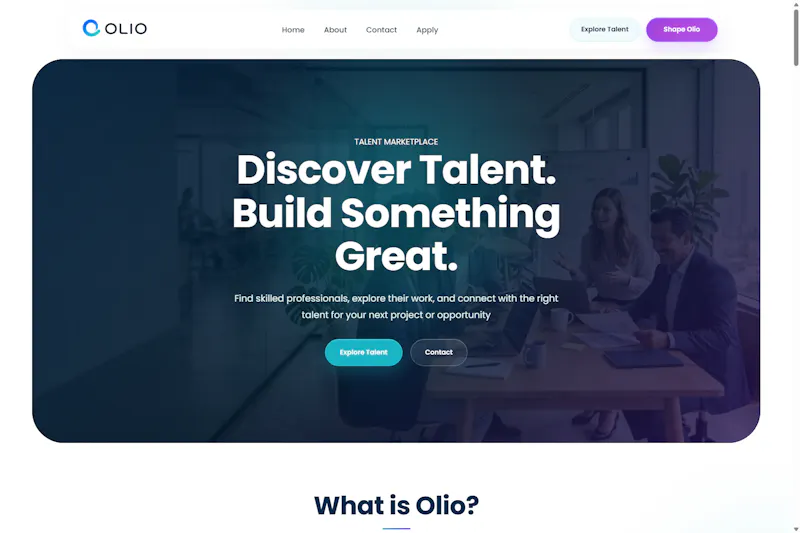 OLIO screenshot 1