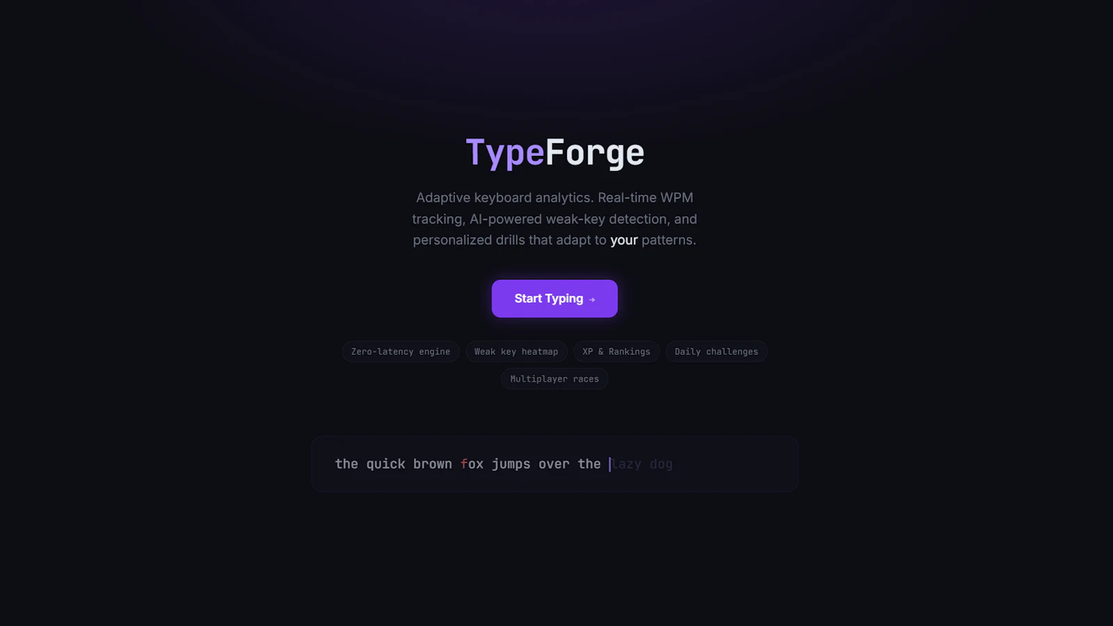 TypeForge screenshot 1