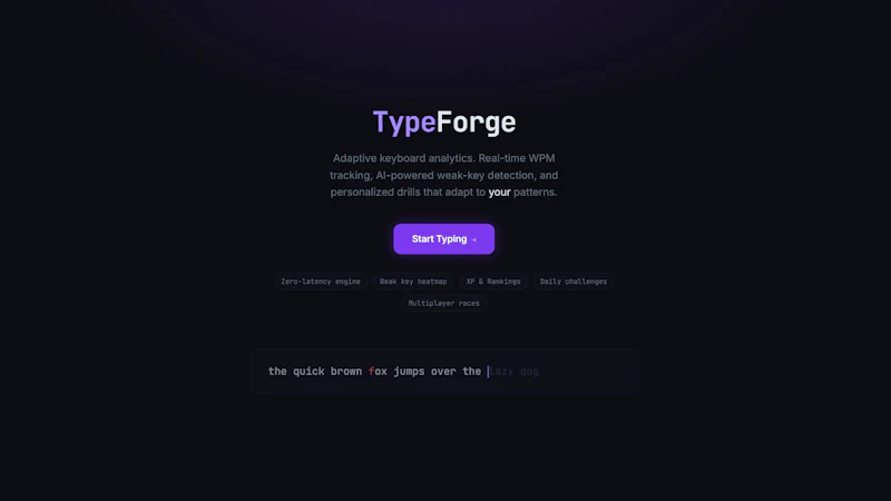 TypeForge screenshot 1