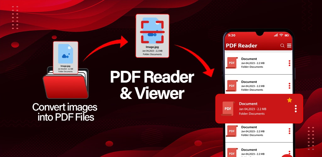 Média Visionneuse PDF: lecteur PDF - PDF, image, document, scanner, livre 1