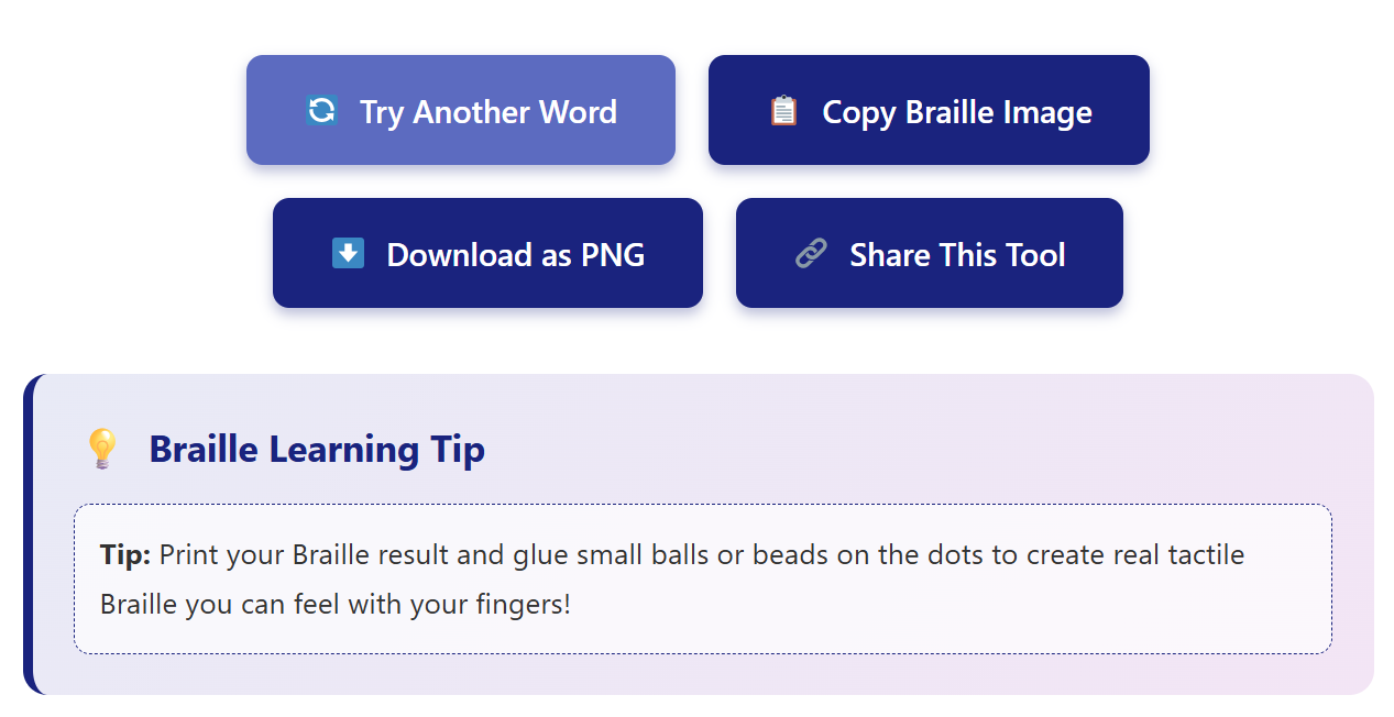 brailletranslators.com - Screenshot 3 showing product features and functionality