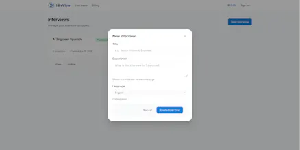 Hireview.io Launch gallery image